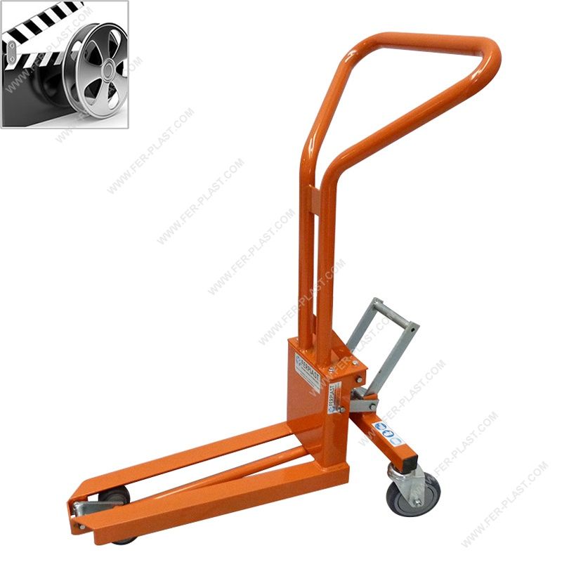 FP KK ESPO 4027 - Transpalette manuel Ferplast - Capacité 200 kg - Levage mécanique 88 à 125 mm - Pour palettes 600x400 mm_0