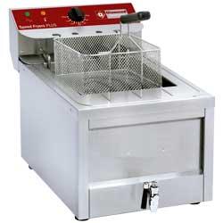 Friteuse électrique 12L - FSM-12ET/N - Cuve inclinée et zone froide_0