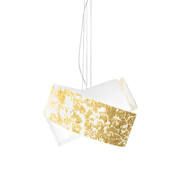 Gea Luce Camilla - Suspension dorée 2XE27 max 2X70W IP20 - Plafonnier au en aluminium - Douille E27 - doré 8000000073778_0