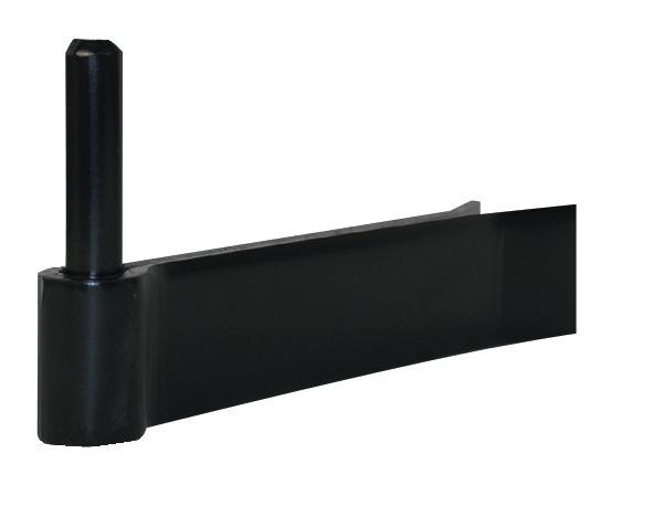 GOND DE VOLET À SCELLER 2 LAMES 50X8X190MM DIAMÈTRE 20MM CATAPHORÈSE NOIRE - TORBEL - 6158204