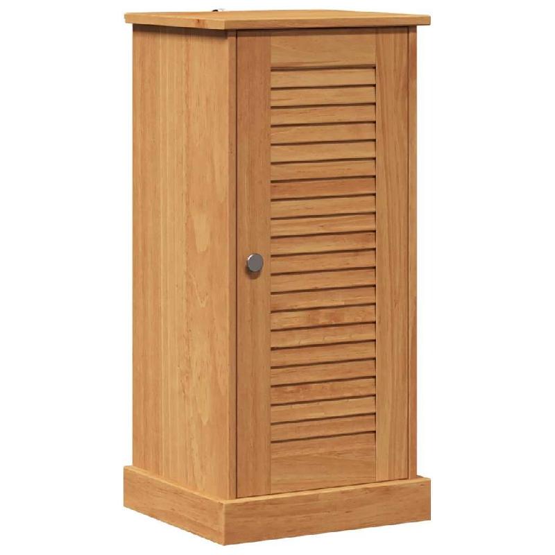 Helloshop26 - Armoire de salle de bain rectangulaire 37,5 x 34 x 80 cm avec rangement pratique style rustique en bois de manguier 02_0057905 - 3000240_0