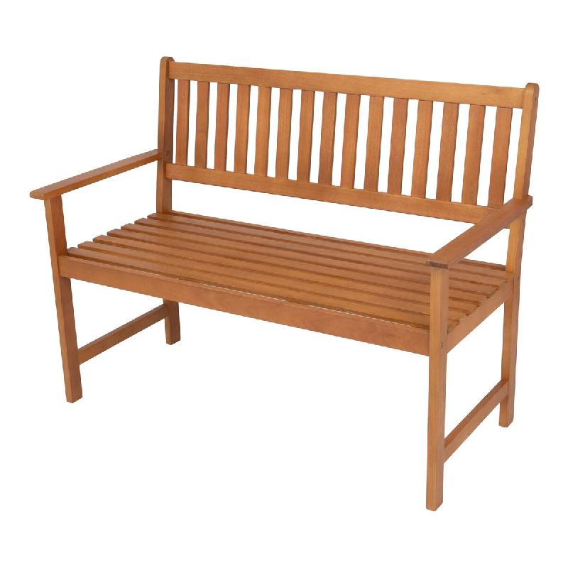 Helloshop26 - Banc de jardin pour 2 personnes bois d'eucalyptus 120 x 58 x 90 cm naturel 03_0008962 - 3000224441907_0