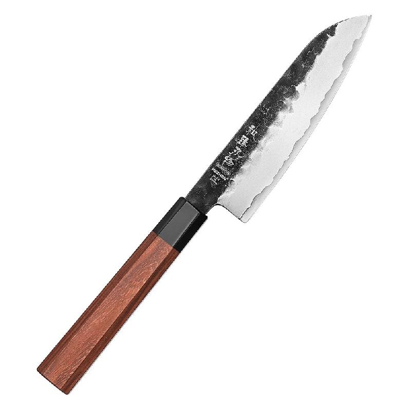 Hezhen - Petit couteau Santoku en acier composite - Série PM8S Retro - multicolore PM8S-5.5RS_0