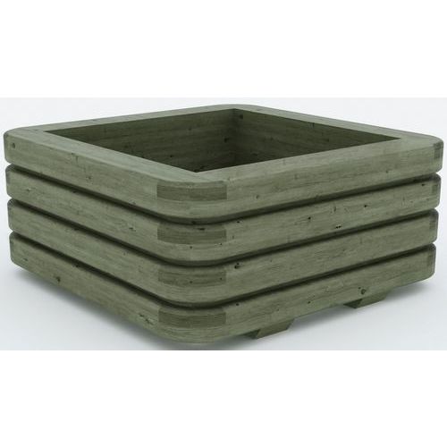 JARDINIÈRE LOCTUDY CARRÉ 150X150X785 CM - PIN - MOBEXTAN
