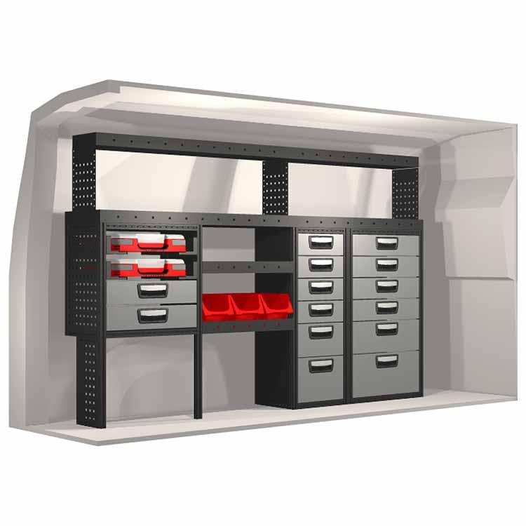 Kit aménagement 20100190 - Meubles de rangement pour Volkswagen Transporter L1H1 et L1H2 à partir de 2015_0