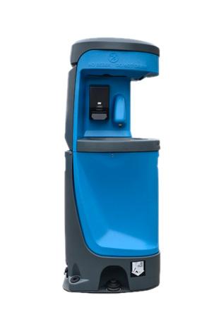 Lave-main autonome - Dimensions compactes 0,645m x 1,638m x 0,485m - Capacité 76L eau fraîche_0