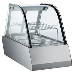 Mastro Vitrine Chaude - Portes Coulissantes - Bacs GN 1/1 - Virtus - l0- L45- P77.5- h61- Acier Inoxydable - 0645760792651_0