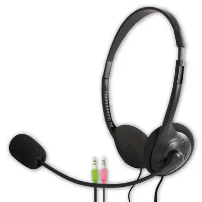 MCL CSQ-M/NZ Casque Avec fil Arceau Appels/Musique Noir_0