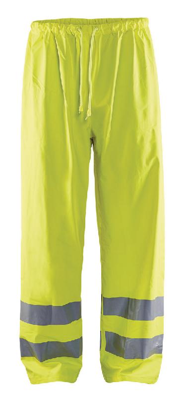 PANTALON DE PLUIE HAUTE VISIBILITÉ T: S JAUNE FLUO - MANUTAN COLLECTIVITÉS