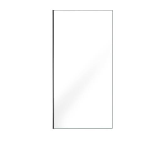 PAROI DE DOUCHE FIXE CHROMÉE PARMA 2 - VERRE TRANSPARENT - 100 CM AURLANE