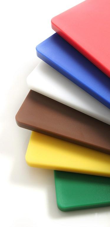 Planche à découper cuisine professionnelle HACCP 600x400 - brun pour viande cuite - 825648_0