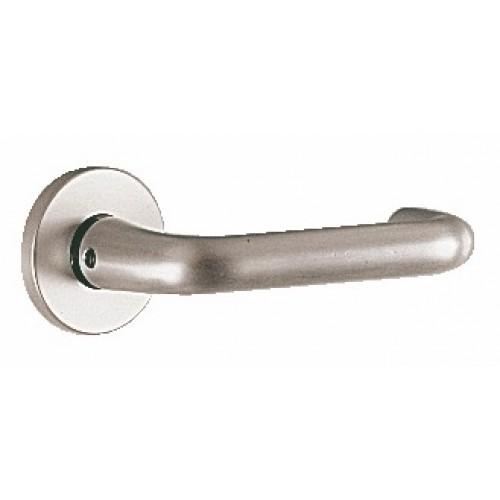 POIGNÉES DOUBLES POUR ROSACE OU PLAQUE - ALU ARGENT - BERCY VACHETTE