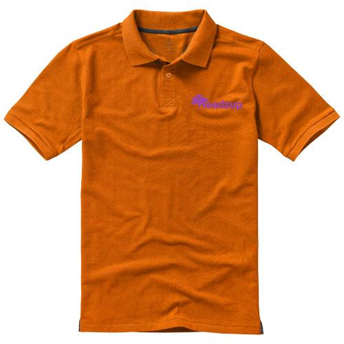 Polo manches courtes pour homme Calgary - col en côte tricot plat - 100% coton - 200 g/m²_0