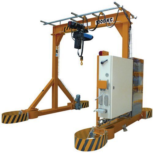 PORTIQUE D'ATELIER MOTORISÉ 1000KG PORTÉE 6M HAUTEUR 3M - HUCHEZ