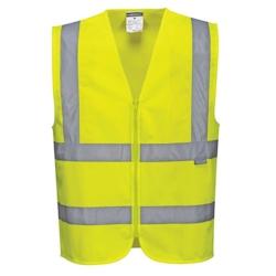 Portwest - Gilet de sécurité avec zip HV Jaune Taille L - L jaune 5036108283392_0