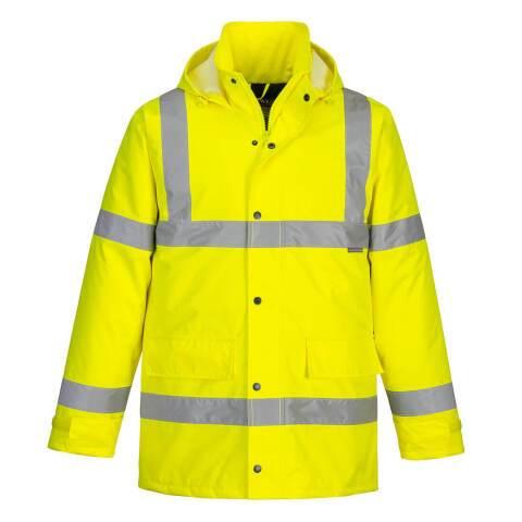 PORTWEST S460 PARKA D'HIVER HI-VIS TRAFFIC JAUNE - TAILLE M