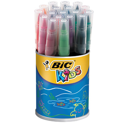POT DE 18 FEUTRES VISAQUARELLE ECOLE - POINTE LARGE