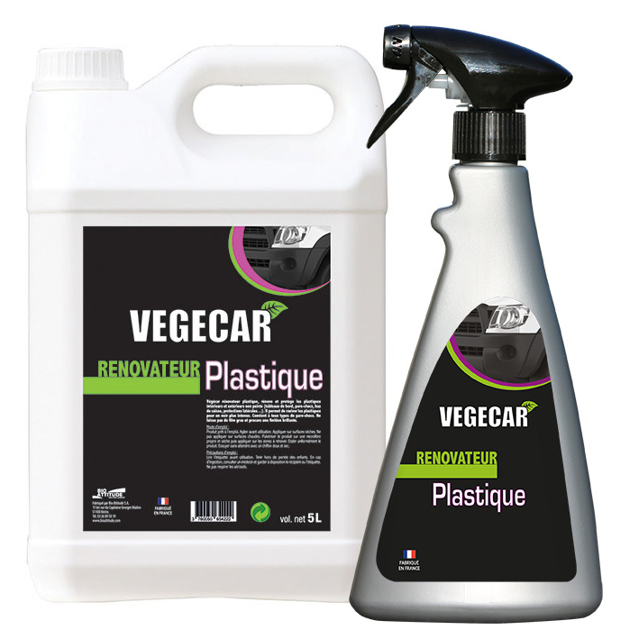 Rénovateur plastique végécar - intérieur et extérieur - sans silicone - Réf B001058 / B0001057_0