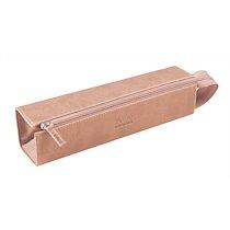 RHODIARAMA TROUSSE PLUMIER SIMILI CUIR ITALIEN 23X5X5 CM - TOUCHE DE ROSE - LOT DE 2