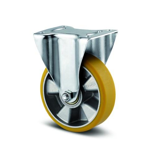 ROULETTE FIXE POLYURÉTHANE COULÉ - CHARGE STANDARD - Ø 200 MM - ALPHA TENTE