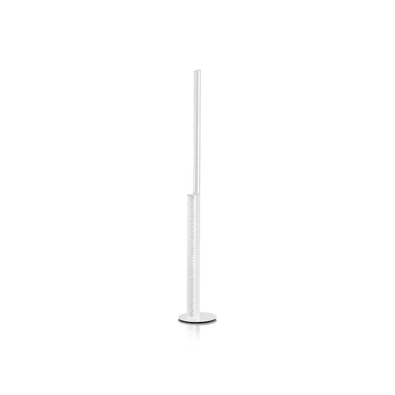 SLAMP LAMPE SUR PIED LED MODULA TORSADÉE, PLISSÉE, GRIS CLAIR