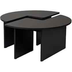 Table basse en aggloméré Moira noir Hanah Home - noir 8684283112159_0