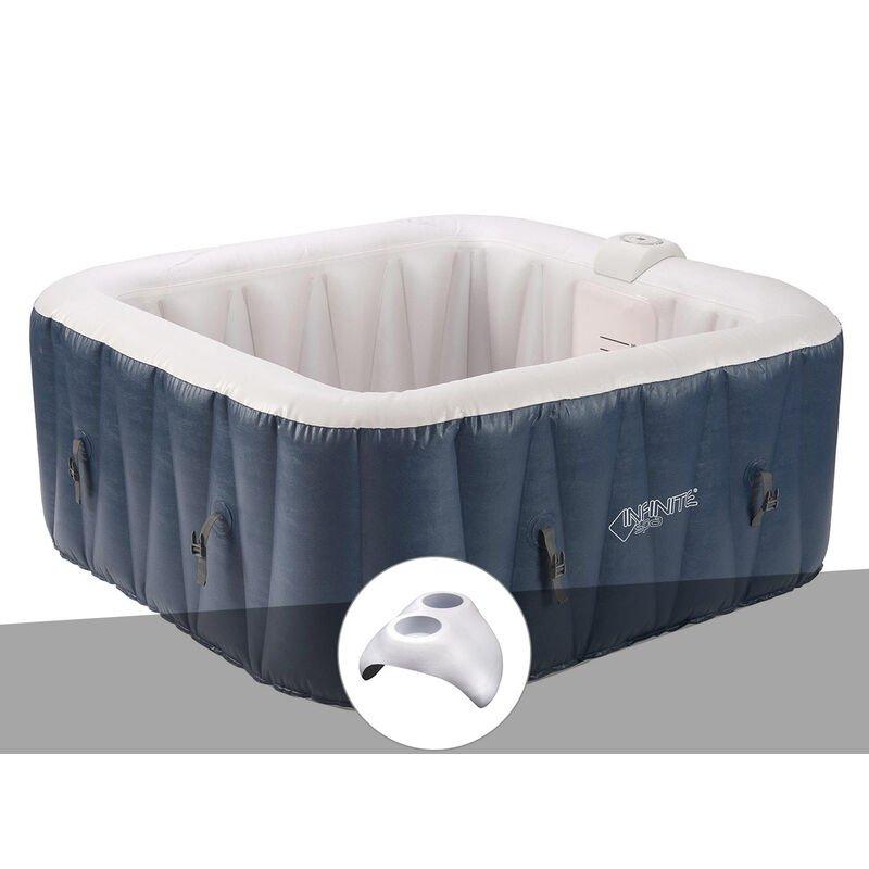 INFINITE SPA KIT SPA GONFLABLE CHAMPION CARRÉ BULLES 6 PLACES + PORTE — free download