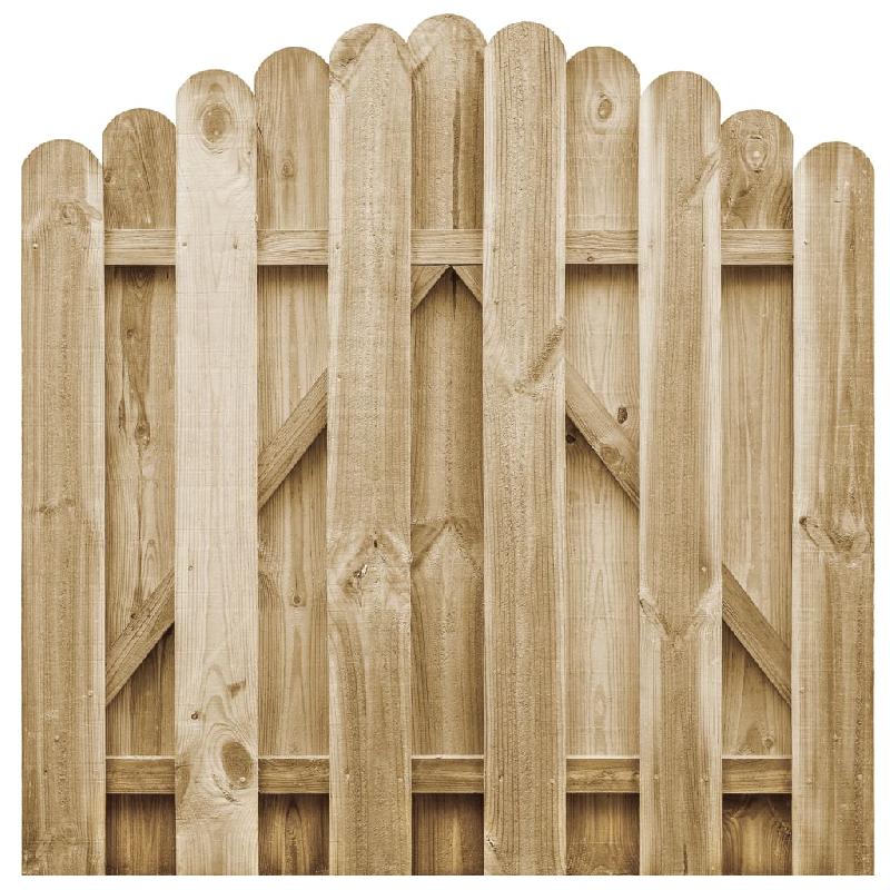 Vidaxl portail de jardin bois de pin imprégné 100x100 cm 45327_0