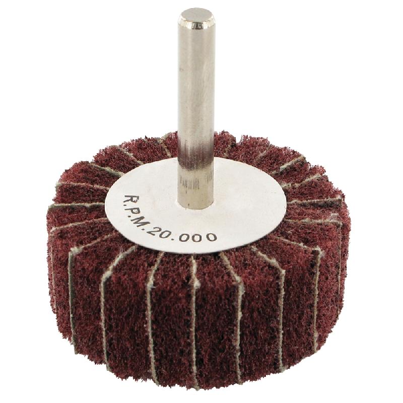 Roue à lamelles de satinage 60 x 30 mm - Grain 80 - Silverline 262141 - Flexible et durable_0
