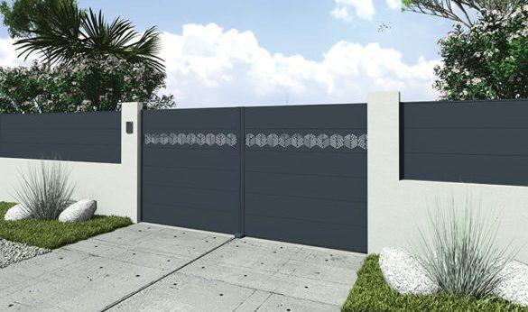 Portail battant aluminium personnalisable - Axihome by me art home alu - design sur mesure_0