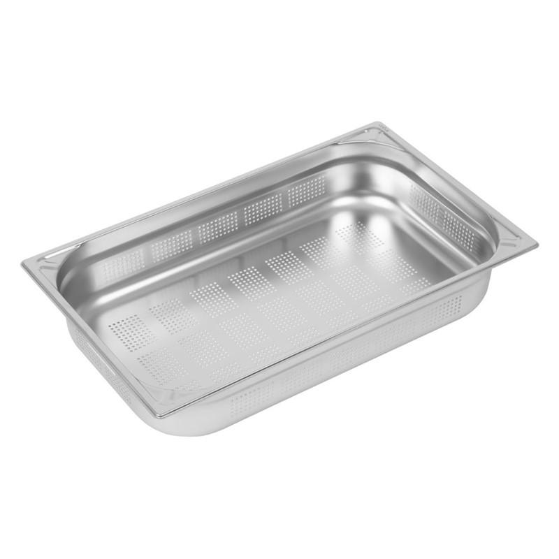 Bac inox 18/10 perforé GN 1/1 - 100mm - 13,5L - DW462_0