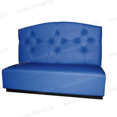 Banquette Dicha - Fabrication française - Assise tendue sur pieds et dos boutonné - 27 kg_0