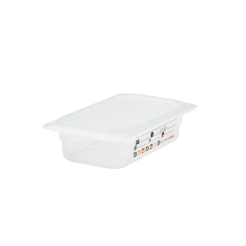 CAMBRO - 42PPT-190/6 - (Lot de 6) Bac GN 1/4 SafeTrack avec étiquette intégrée - 16,2 x 26,5 cm (couvercle non inclus) - blanc plastique polypropyl_0