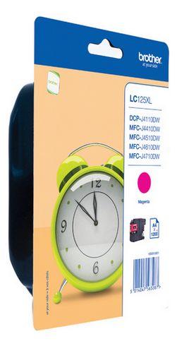 CARTOUCHE ENCRE BROTHER LC125XL HAUTE CAPACITÉ MAGENTA - CARTOUCHE AUTHENTIQUE