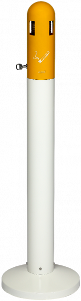 Cendrier sur pied dôme tubulaire 3L Probbax® - acier galvanisé avec finition époxy - conception originale_0