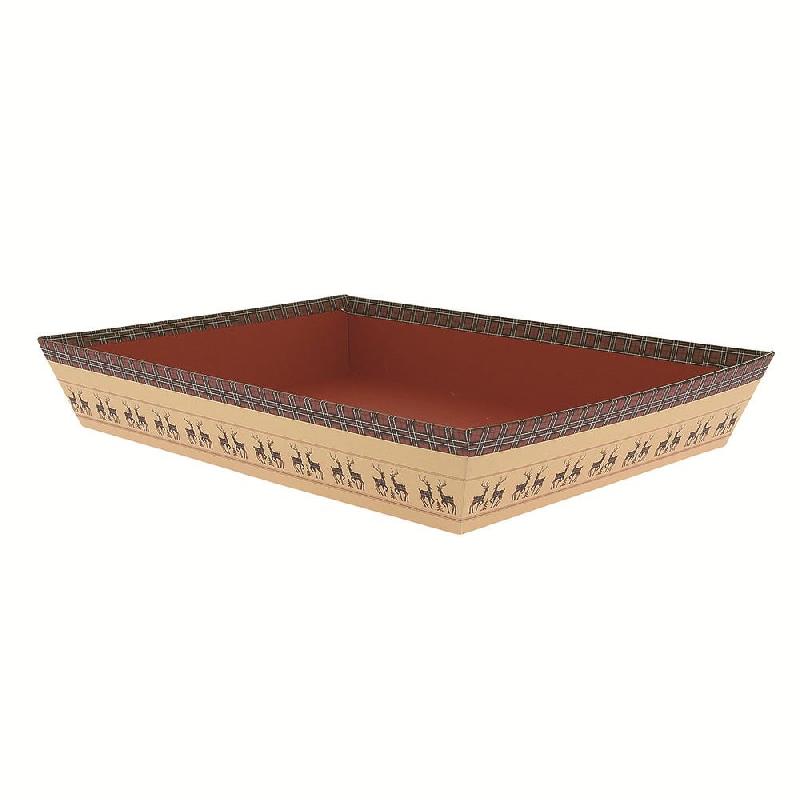 Corbeille carton rectangulaire 