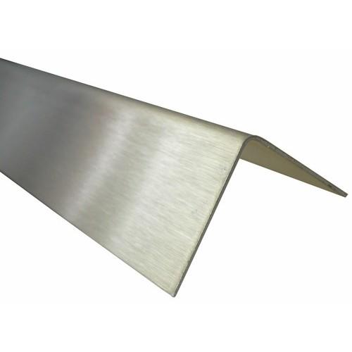 CORNIÈRE ÉGALE INOX - DIMENSIONS 25X25X0,8 MM - POLI BRILLANT BILCOCQ