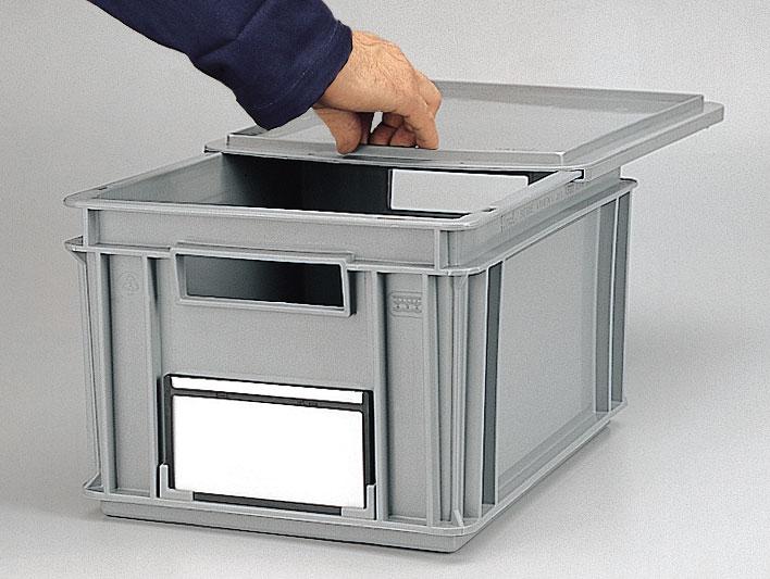 Couvercle coulissant gris pour caisse plastique athéna l.400 x p.300 mm - 2g04301_0