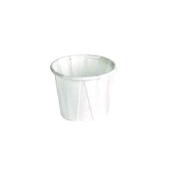 ECOLOMIQUE - 250 Pcs - Pot papier plissé blanc - 14 ml, Diam: 3,7 cm, Hauteur: 2,8 cm - ECO209POP075 - blanc papier ECO209POP075_0