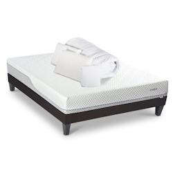 Ensemble   Matelas Mémoire de forme + Sommier + Accessoires 140x190 cm EVERBED BELLECOUR - blanc Mousse à mémoire de forme 4BP.EB.K15.K.1419_0