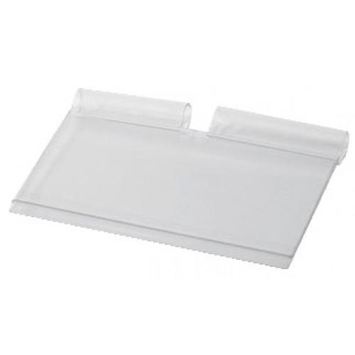 ÉTUI ÉTIQUETTE PLASTIQUE TRANSPARENT L 15,3 X H 5,2 CM BOHNACKER