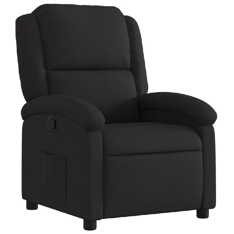 Fauteuil inclinable Noir Tissu Modèle Elmonel - 371753_0