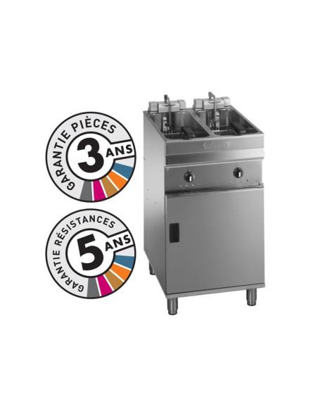 Friteuse VALENTINE électrique 2x9-10 Litres sur coffre - Série EVO2525T - Haut rendement et robustesse_0