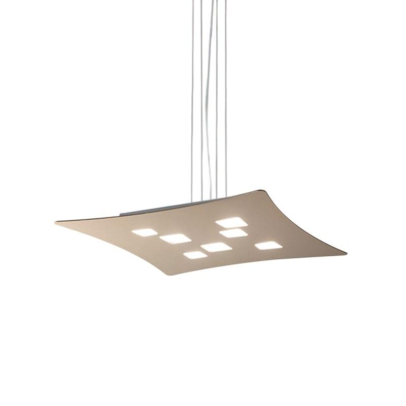 Gea Luce Suspension Isotta 10 Lumières Gx53 Tourterelle - Plafonnier 62X69Cm, Lumière Double Émission, Max 10X8W, Ampoules Exclues - marron 8000000_0