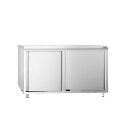 GGM Gastro Meuble bas inox central P 600 mm avec portes - 4063326063858_0