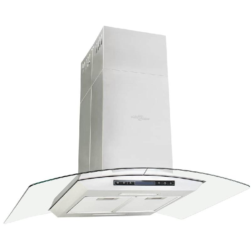 Gogarden Hotte îlot avec écran tactile LCD et capteur 90 cm 756 m³/h LED - 8718475589167_0