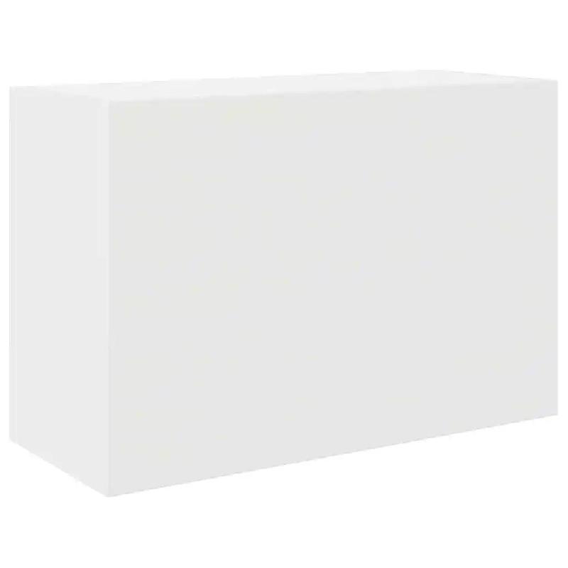 Helloshop26 - Armoire murale pratique minimaliste salle de bain 60 x 25 x 40 cm en bois d'ingénierie blanc 02_0051260 - blanc Bois massif 30002368223_0