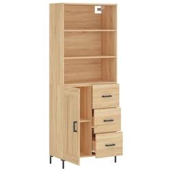 Helloshop26 - Buffet bahut commode armoire meuble de rangement organisateur cuisine salle de séjour salon haut sonoma 69,5 x 34 x 02_0034127 - 300021_0