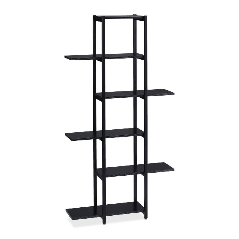 Helloshop26 - Étagère à plantes avec 6 niveaux pour salon ou véranda 150 x 78 x 24 cm en métal noir 13_0010981 - noir métal 3000245513430_0