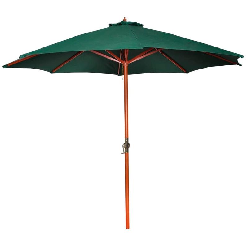 Helloshop26 - Parasol diamètre 3 m vert 02_0008733 - vert Bois massif 3000465447768_0